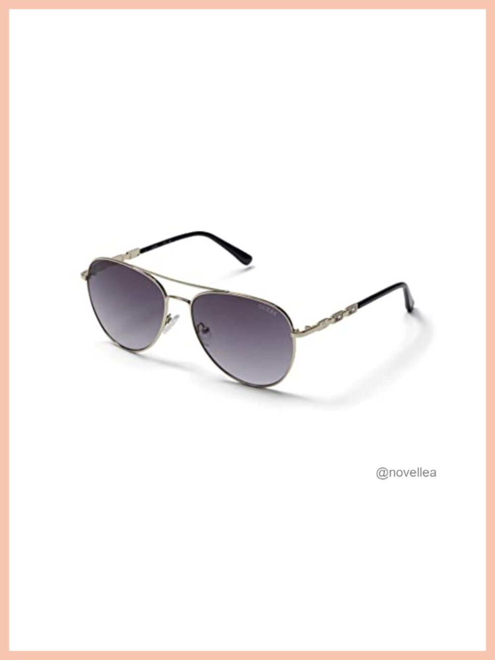 Aviator Sunglasses with Metal Frame and Gradient UV Lens